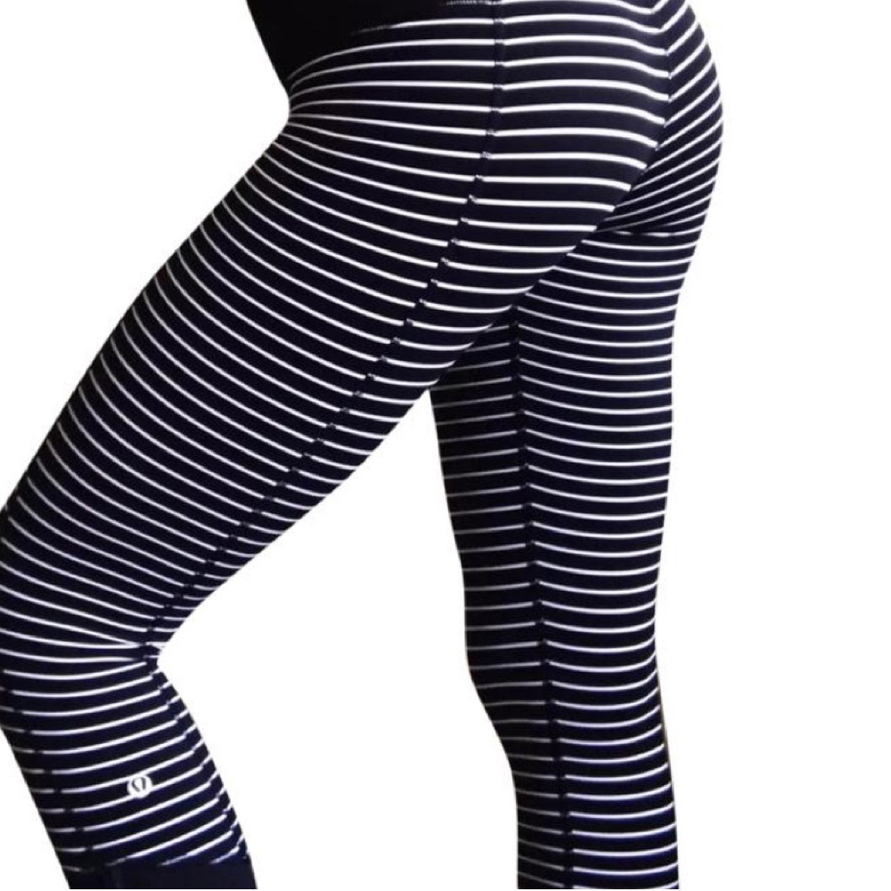 RARE Lululemon Parallel Stripe Runday Crops - Picture 1 of 16